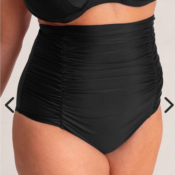 NWT Shapermint (Empetua) Women's Black Ruched Swimsuit Bottoms - Picture 4 of 10